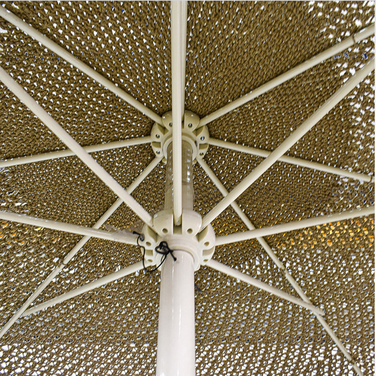 COTTON ROPE MACRAME UMBRELLA WITH OAK WOOD FRAME Φ300 |H260 CM