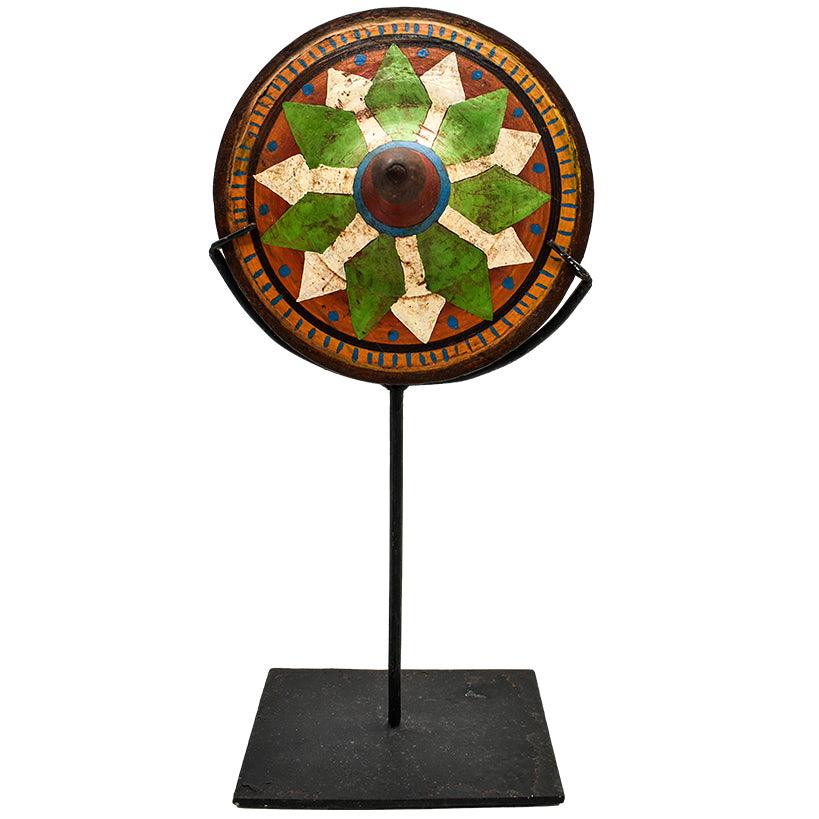 MULTICOLOR SPINNING TOP WITH STAND - Chora Mykonos