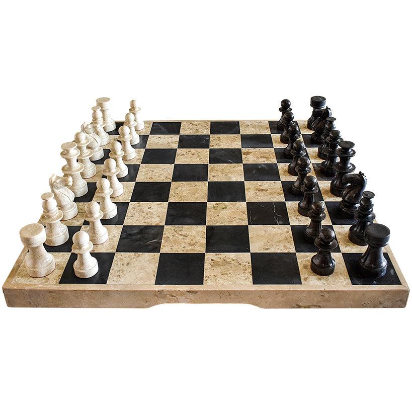 CHESS SET MARBLE - Chora Mykonos