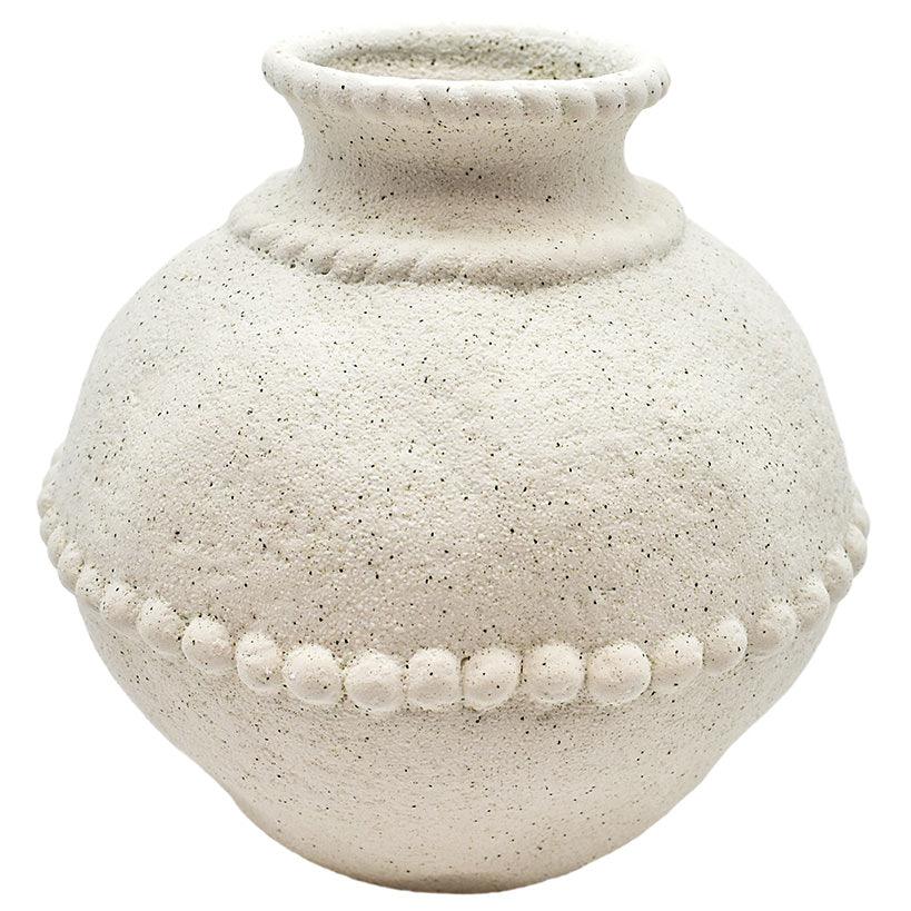 HEART VASE WHITE 21x43.5cm - Chora Mykonos