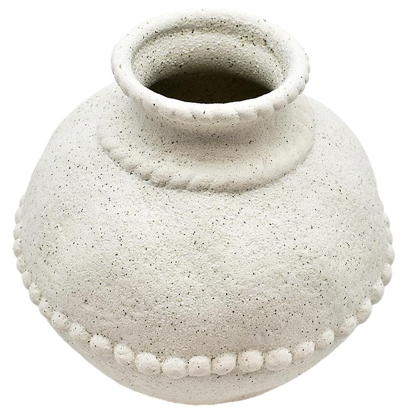 HEART VASE WHITE 21x43.5cm - Chora Mykonos
