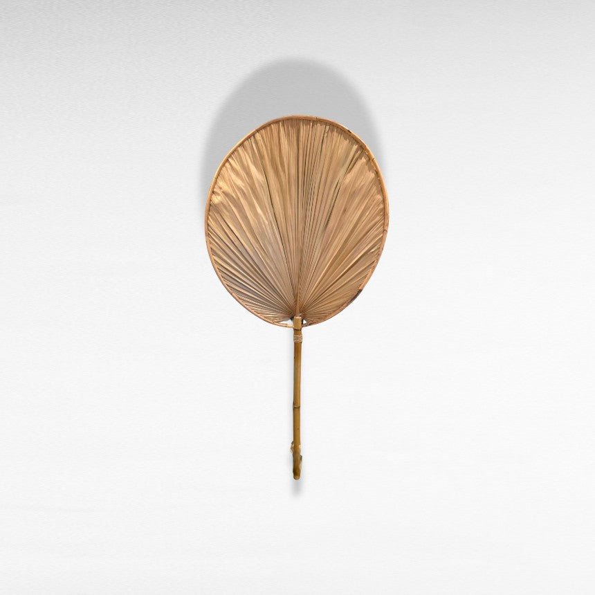 BAMBOO FRAME AND PALM LEAF WALL LAMP W40 |H80cm