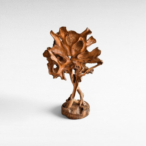 NATURAL TEAK WOOD WALL DECOR 76x23x115cm - Chora Mykonos