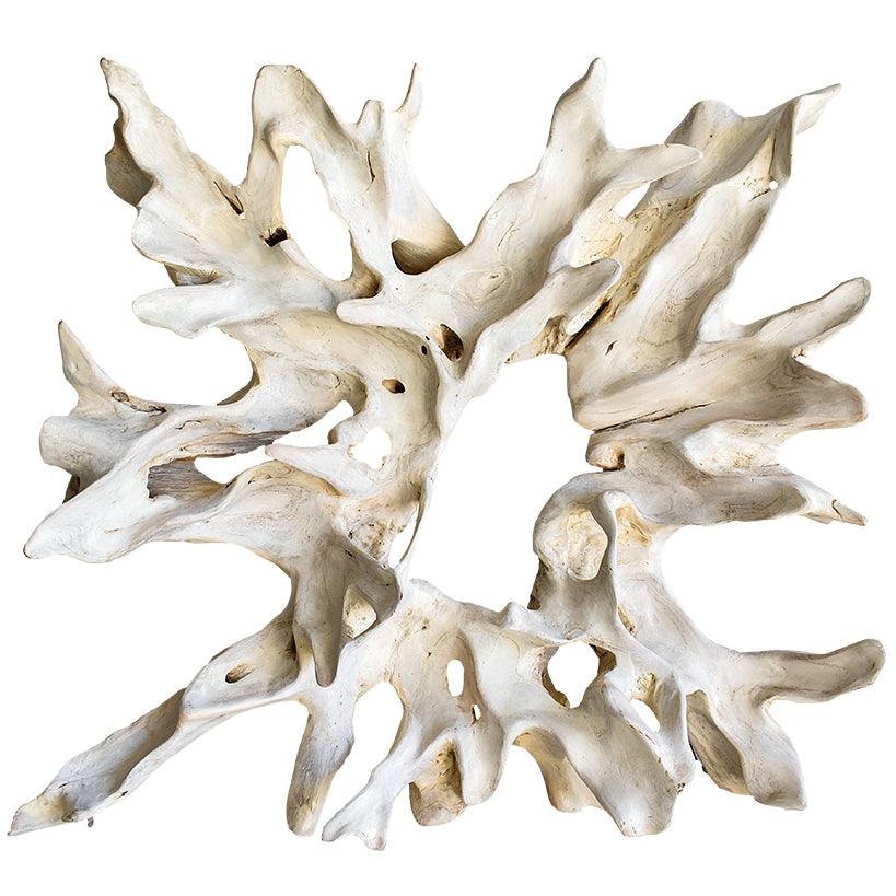 BLEACH WOOD WALL DECOR 120x25x110cm - Chora Mykonos
