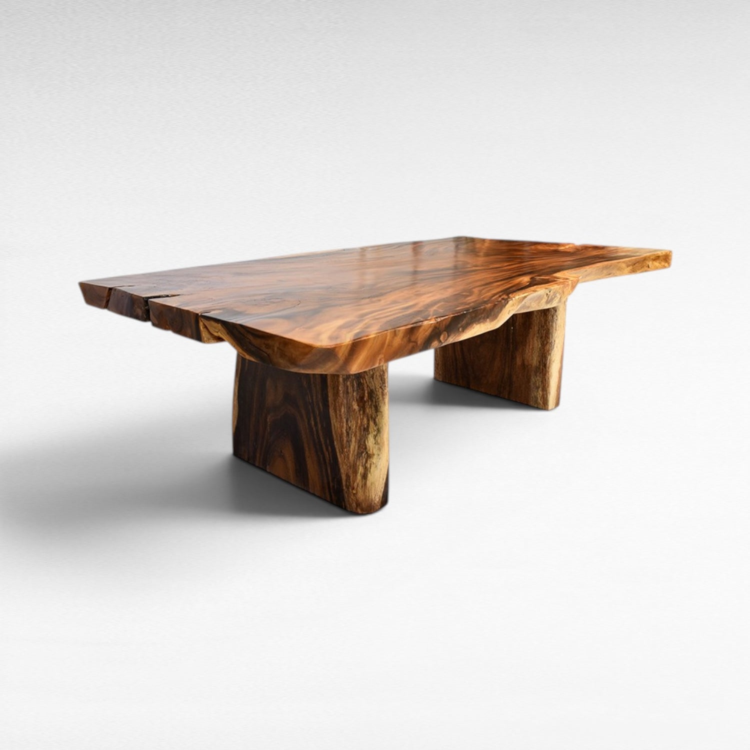 Chora Barefoot Luxury Living live edge dining table, natural wood grain, W280 D150 H78 cm