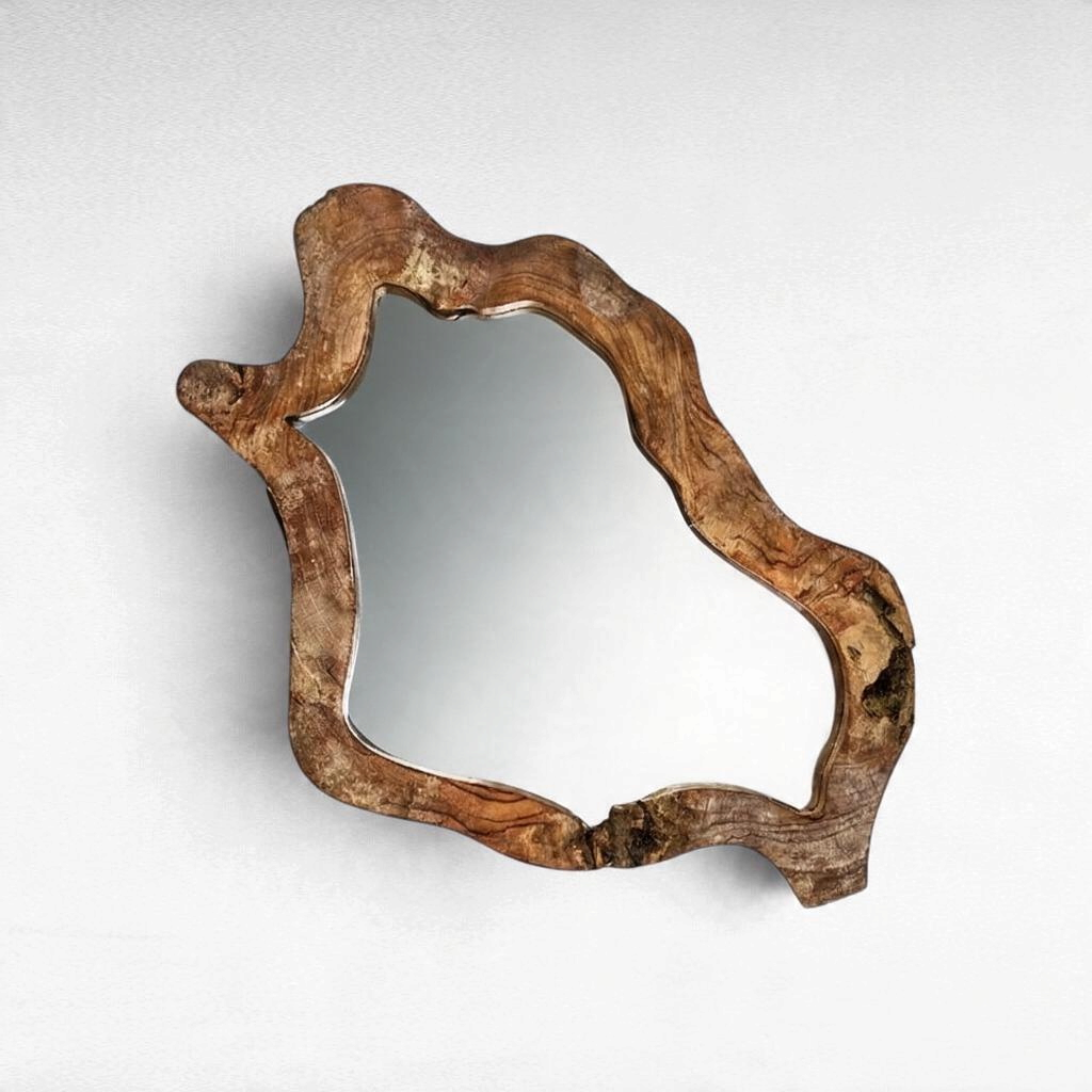 MIRROR TEAK WOOD