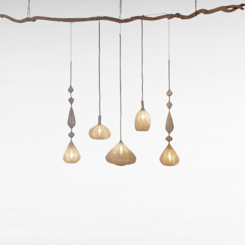 METAL WIRE HANDWOVEN ONION SHAPE Φ23 |H140 cm