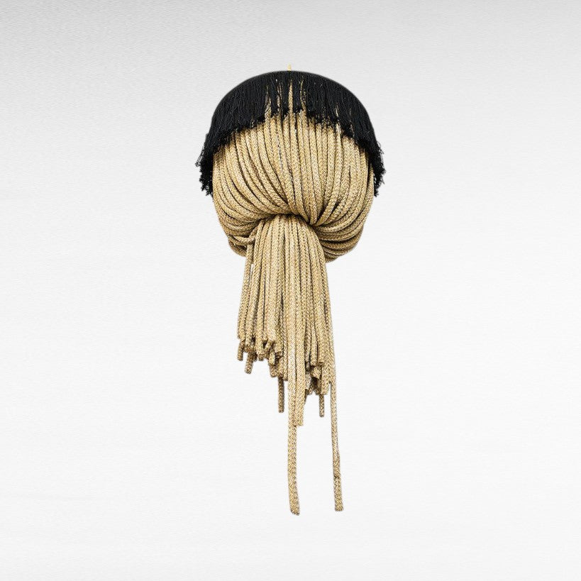 ROPE ROUND SHAPE CHANDELIER Φ80 |H100 cm