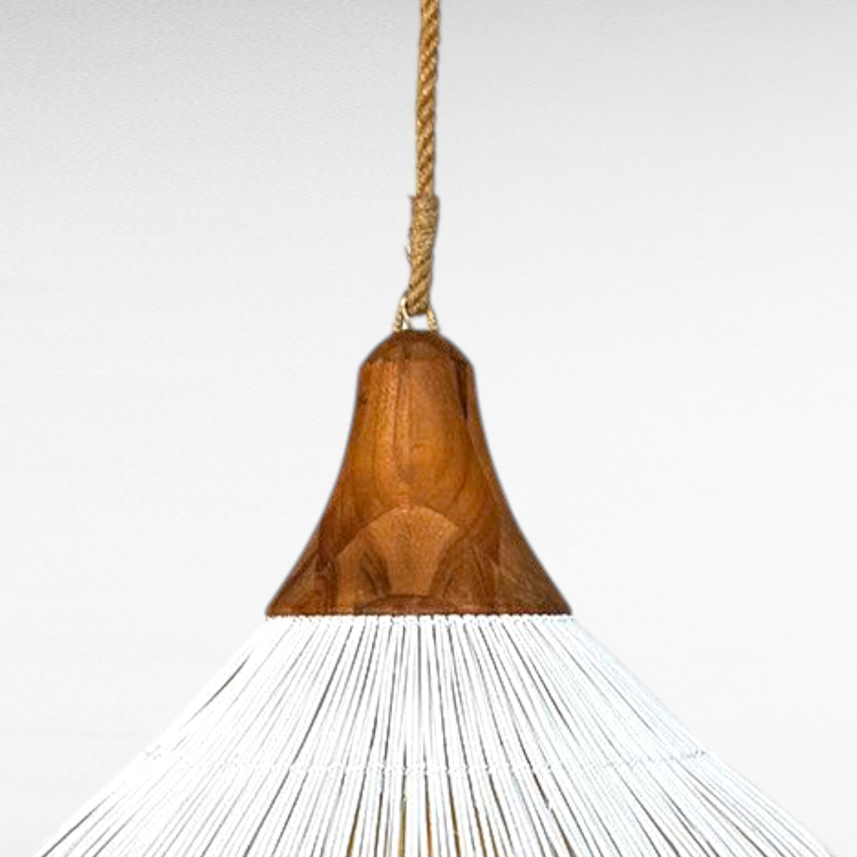 NATURAL RATTAN IN WHITE COLOR WITH TEAK WOOD TOP Φ50 |H60 cm
