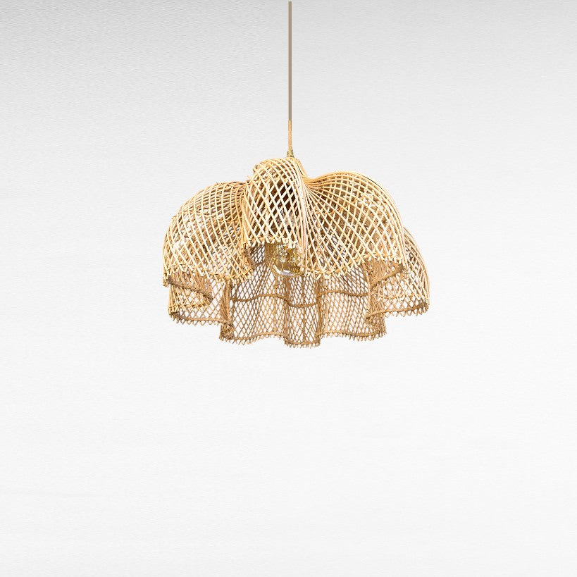 NATURAL RATTAN FLOWER SHAPE Φ60 |H50 cm