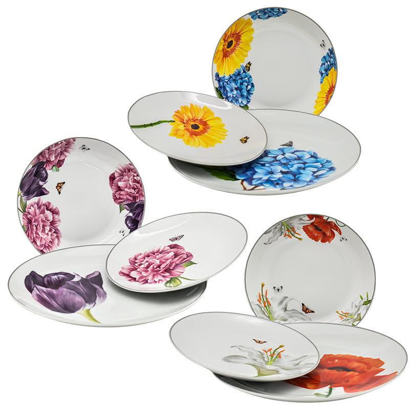 BOUQUET PORCELAIN PLATES - Chora Mykonos