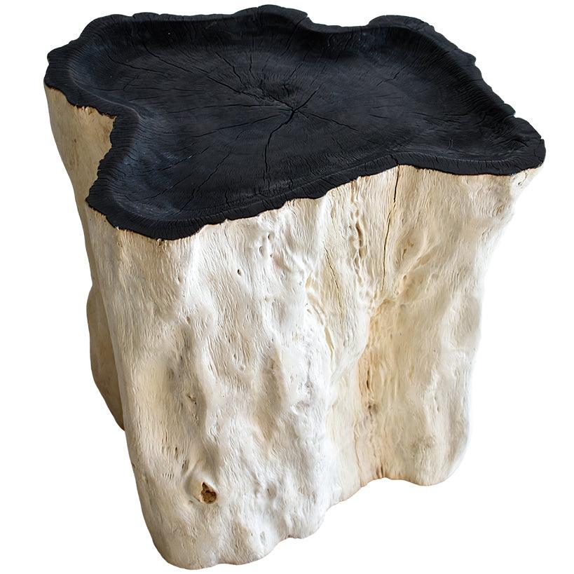 LYCHEE WOOD SIDE TABLE 50x40x50cm - Chora Mykonos