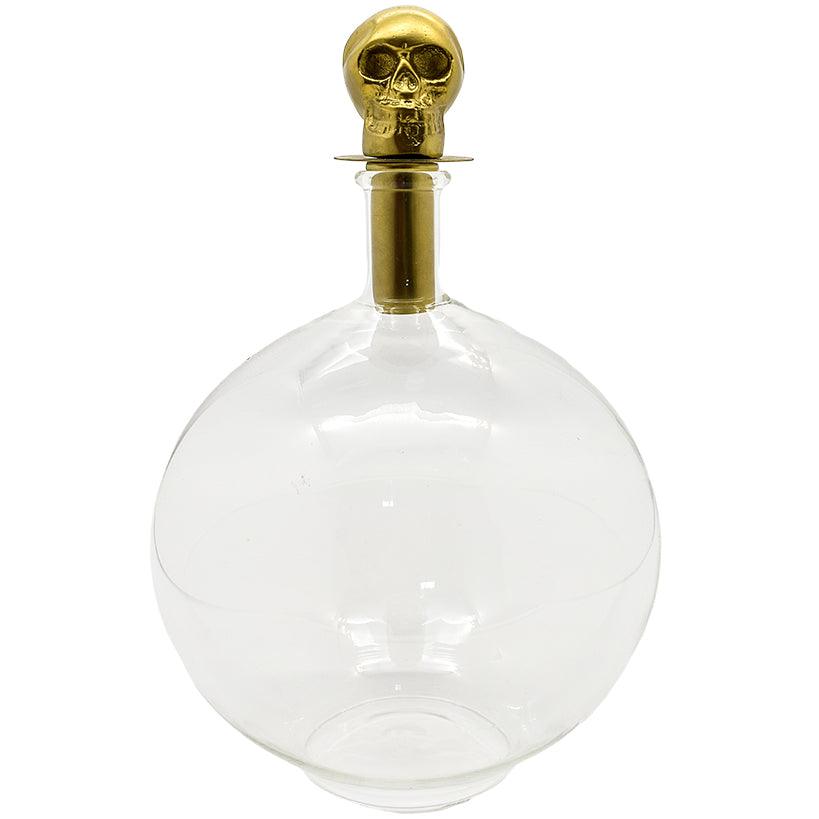 BOTTLE WITH SKULL STOPPER - Chora Mykonos