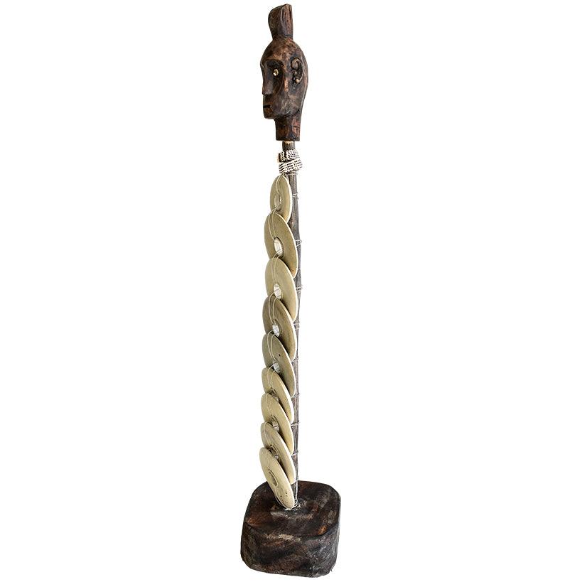 WOODEN STATUE 20x20x115cm - Chora Mykonos