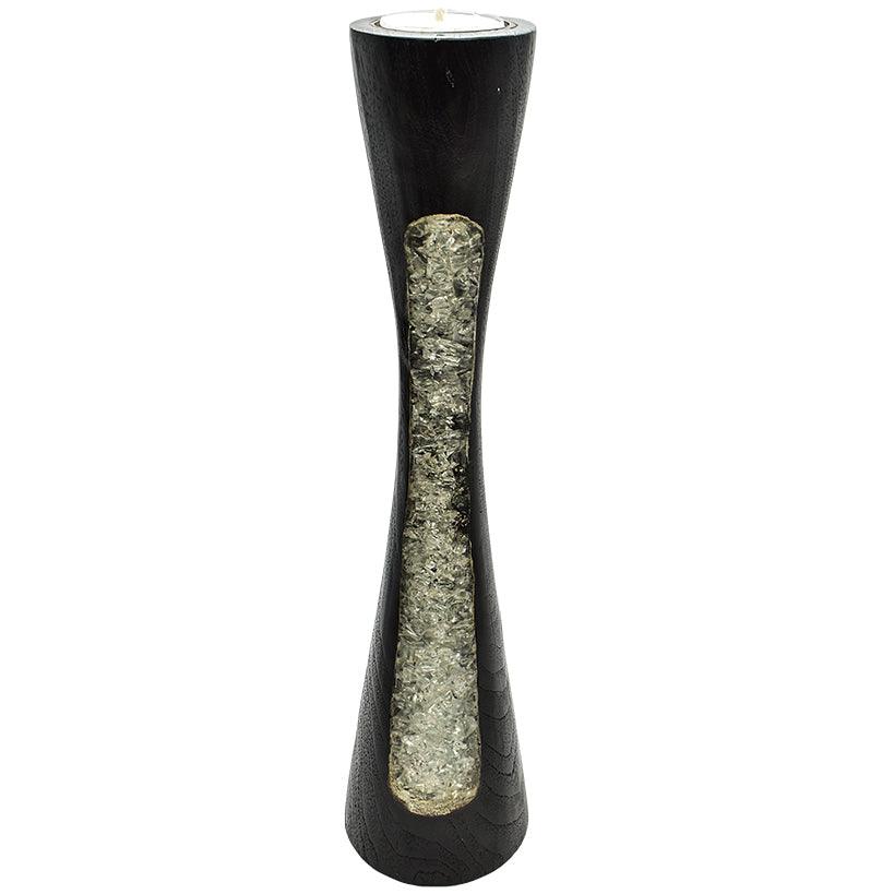 RESIN CANDLE BLACK - Chora Mykonos