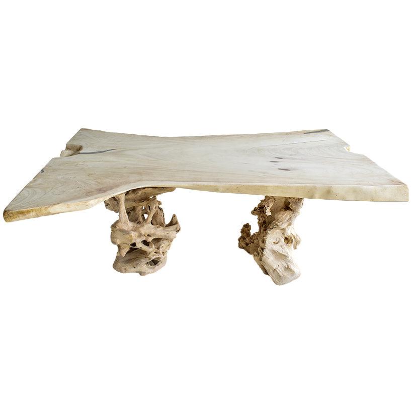 BLEACHED SUAR DINING TABLE 215x162x80cm - Chora Mykonos