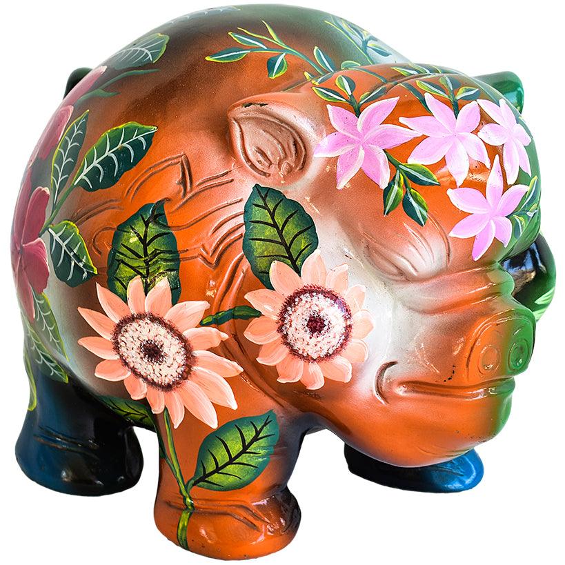 PIG FLOWER DECORATION 45x30x35cm - Chora Mykonos