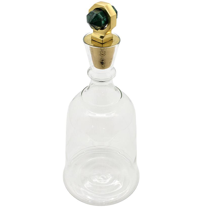 BOTTLE WITH GREEN MALACHITE - Chora Mykonos