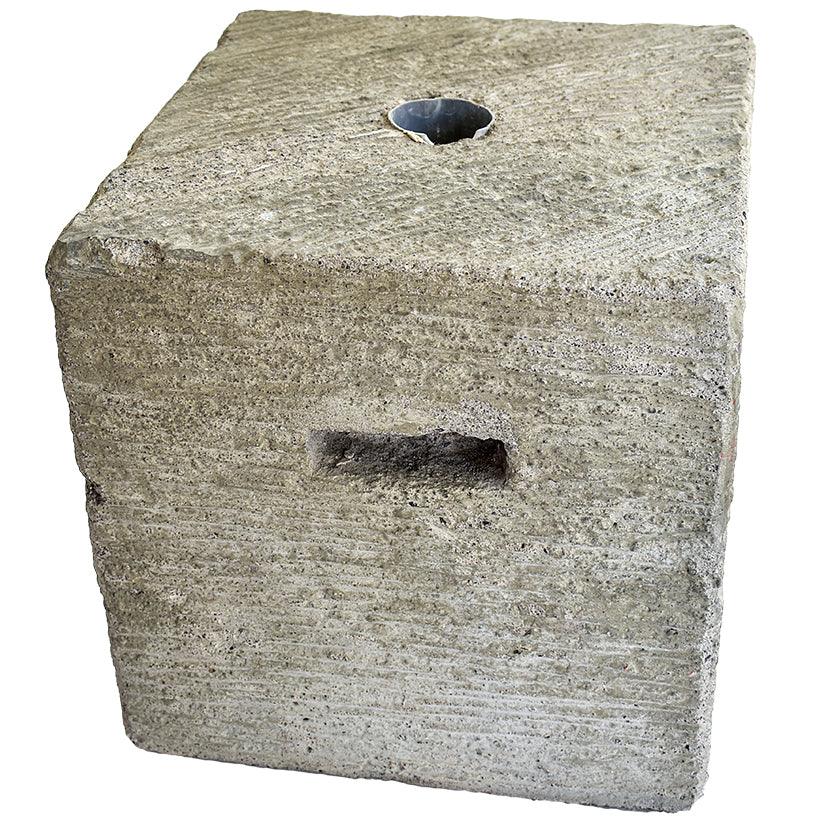 STONE BASE CEMENT GREY 50KG 34x34x36cm - Chora Mykonos