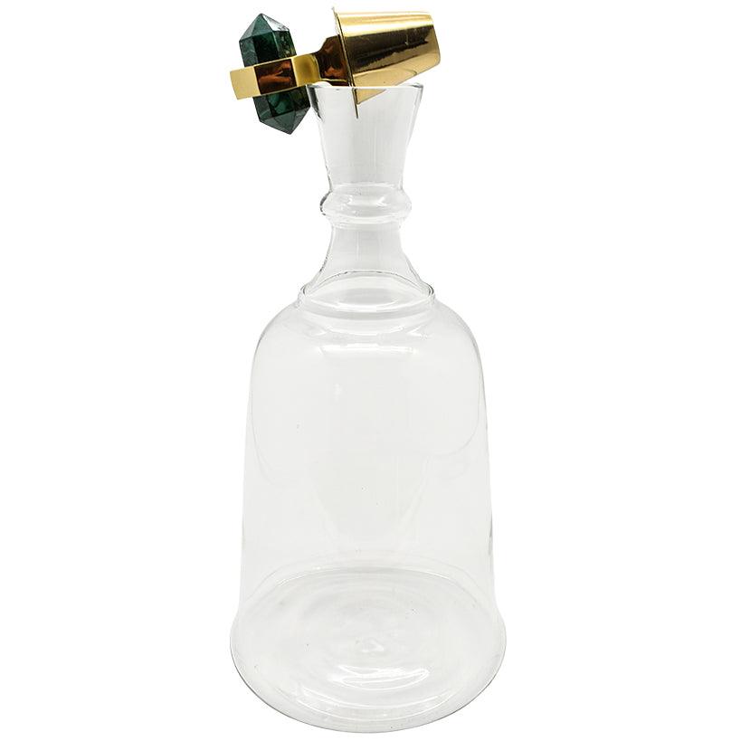 BOTTLE WITH GREEN MALACHITE - Chora Mykonos