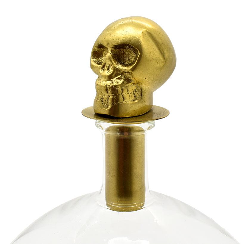 BOTTLE WITH SKULL STOPPER - Chora Mykonos
