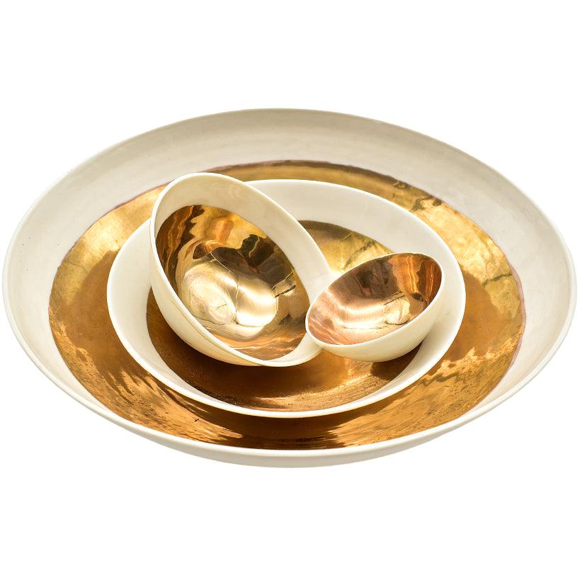 BOWL ALL SHINE GOLD PORCELAIN - Chora Mykonos