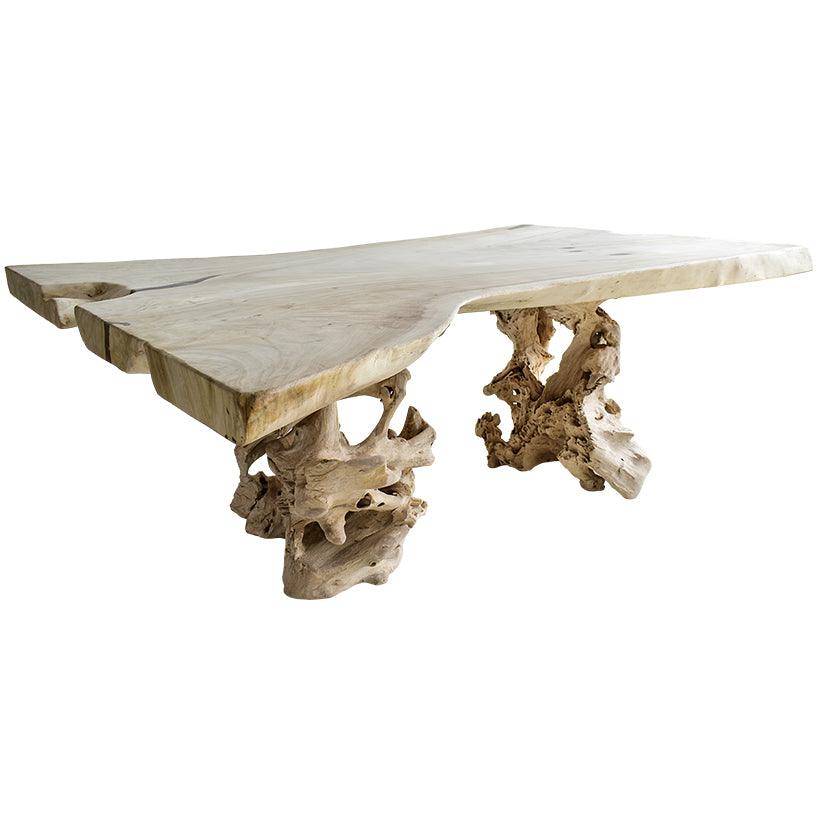 BLEACHED SUAR DINING TABLE 215x162x80cm - Chora Mykonos