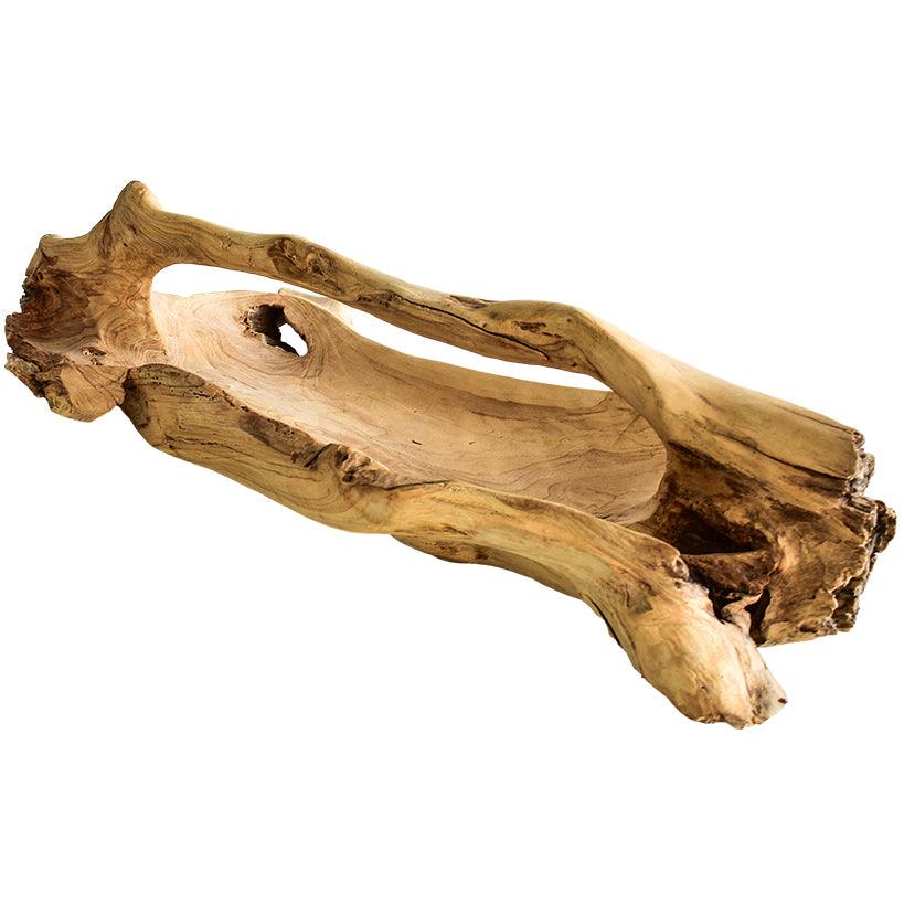 DECOR TRAY WOOD NATURAL 75x35x30cm - Chora Mykonos