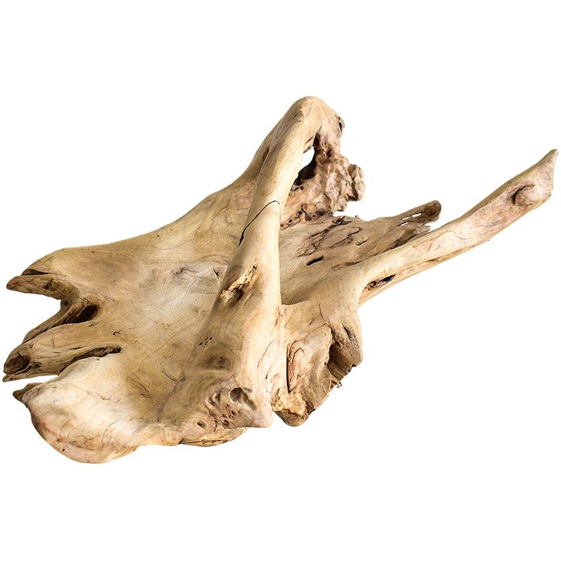 DECOR TRAY WOOD NATURAL 70x35x15cm - Chora Mykonos