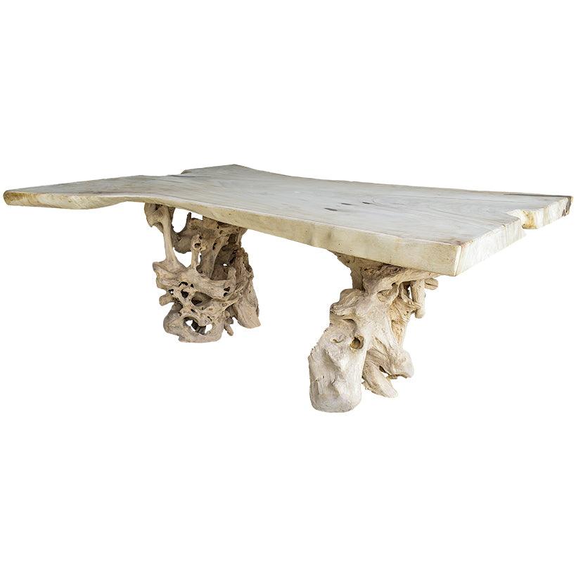 BLEACHED SUAR DINING TABLE 215x162x80cm - Chora Mykonos