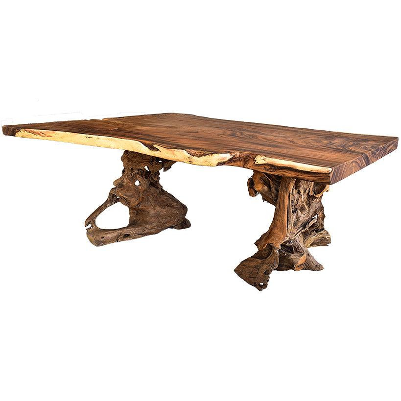 NATURAL SUAR DINING TABLE 200x140x80cm - Chora Mykonos