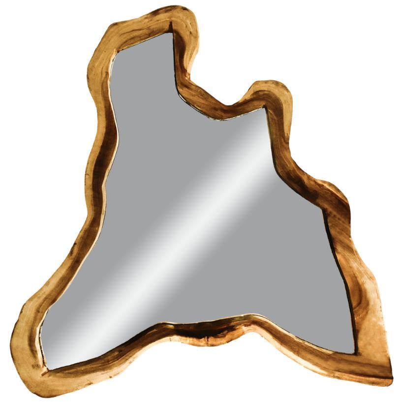 NATURAL & BLEACHED SUAR WOOD MIRROR - Chora Mykonos