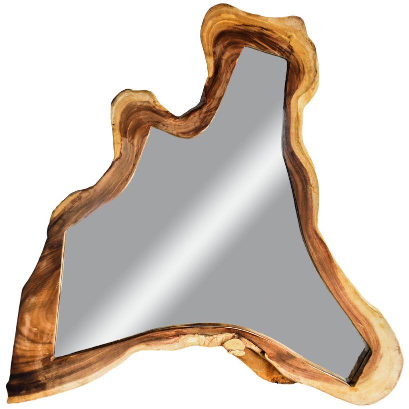 NATURAL & BLEACHED SUAR WOOD MIRROR - Chora Mykonos