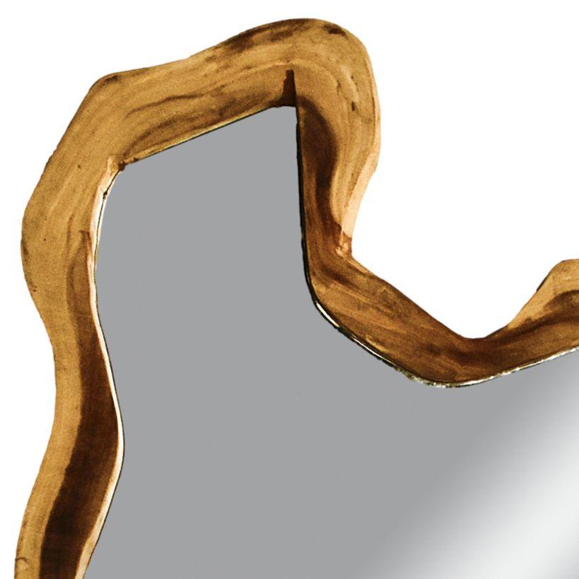 NATURAL & BLEACHED SUAR WOOD MIRROR - Chora Mykonos