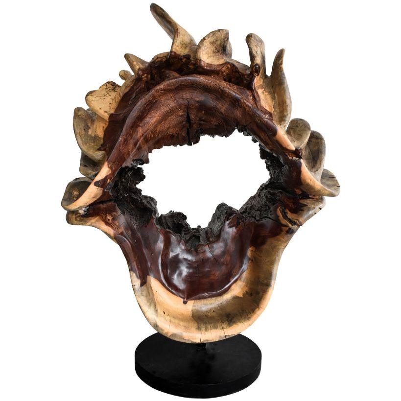 SCULPTURED WOOD NATURAL DECO - Chora Mykonos