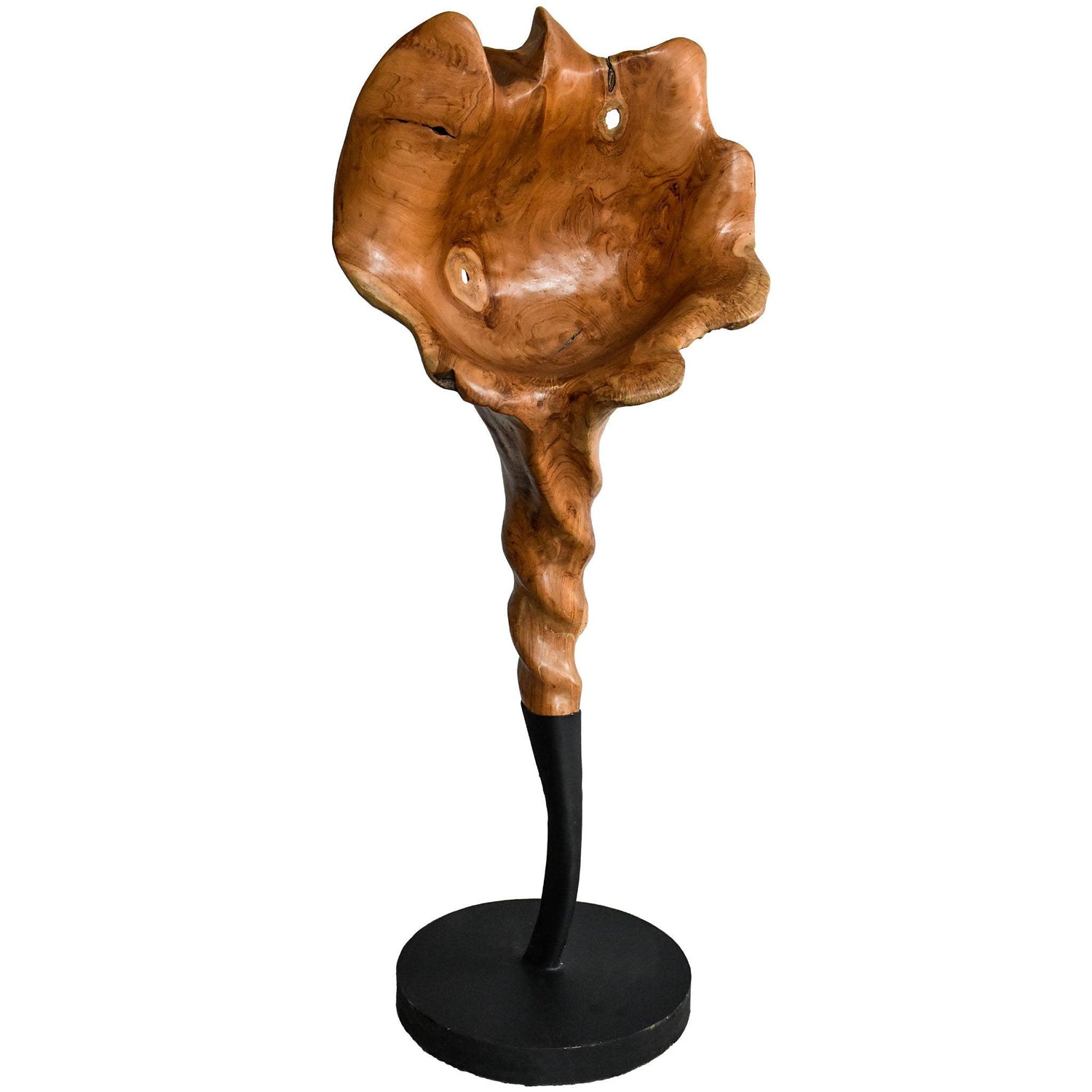 SCULPURED NATURAL WOOD DECO - Chora Mykonos