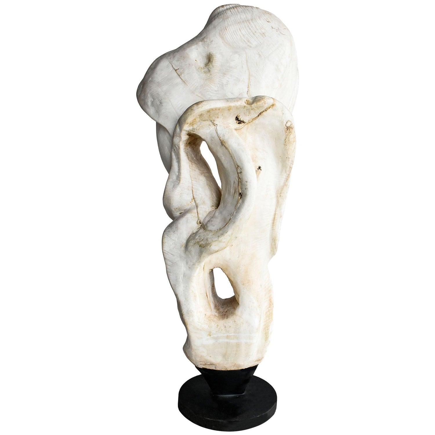 SCULPTURE WOOD BLECHED DECO 50x35x120cm - Chora Mykonos