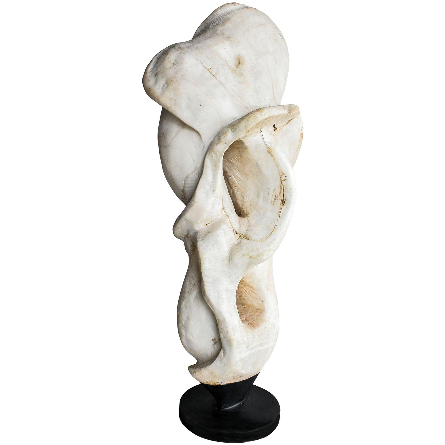 SCULPTURE WOOD BLECHED DECO 50x35x120cm - Chora Mykonos