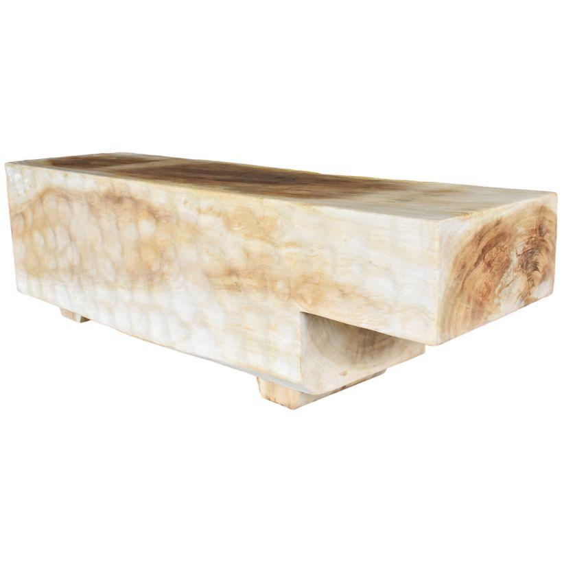 SUAR WOOD BLEACHED BENCH 150x40x46cm - Chora Mykonos