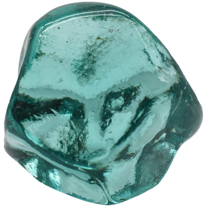 ABSTRACT GLASS OBSIDIAN TURQUOISE 10cm - Chora Barefoot Luxury Living