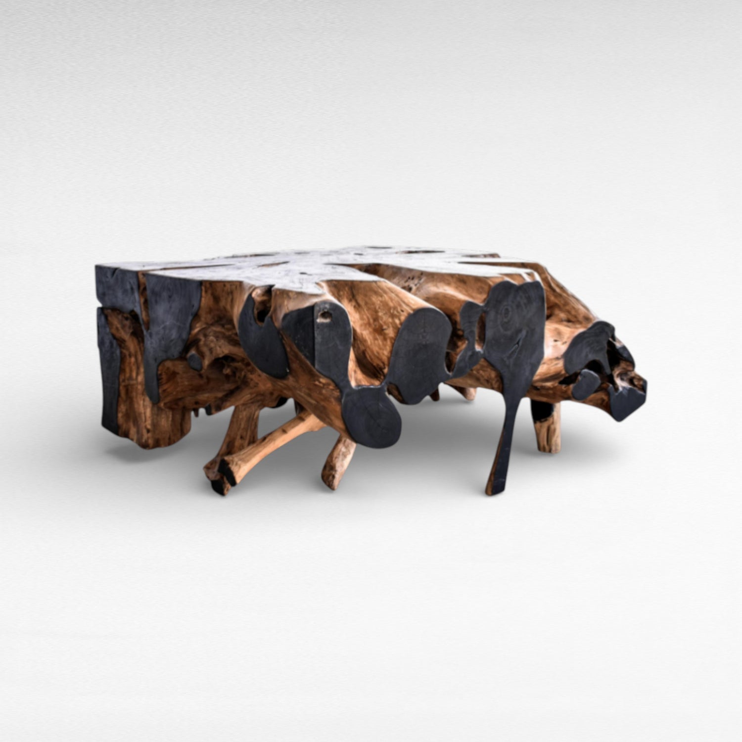 COFFEE TABLE TEAK WOOD W110 |D120  |H40 cm