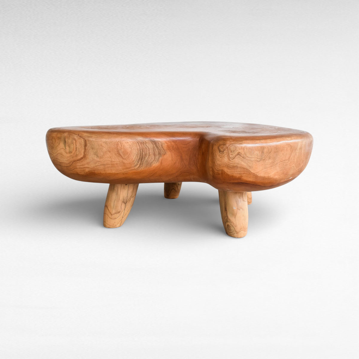 COFFEE TABLE MAHOGANY WOOD NATURAL W120  |D100  |H45 cm
