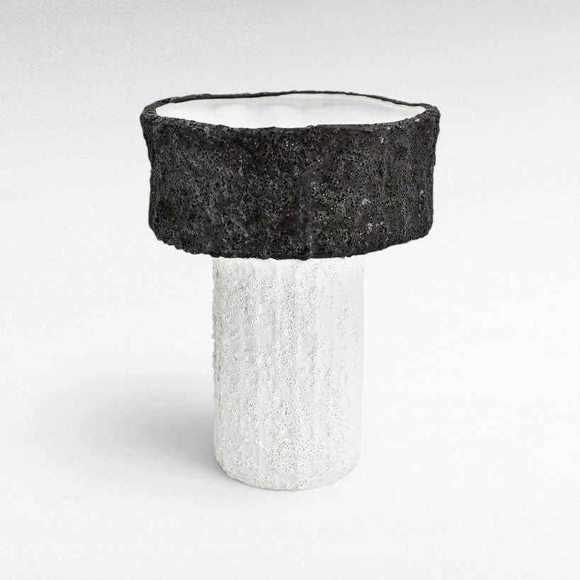 VASE PORCELAIN BLACK & WHITE Φ20 |H27 CM