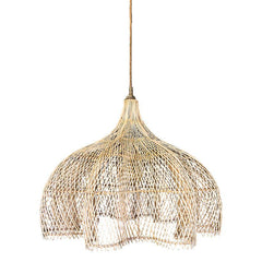 Natural Bamboo Flower Pendant Light - Chora Barefoot Luxury Living