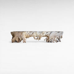 CONSOLE TABLE TEAK WOOD BLEACH & NATURAL - Chora Barefoot Luxury Living