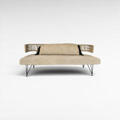 SOFA NATURAL ROPE 190x70x80cm - Chora Mykonos