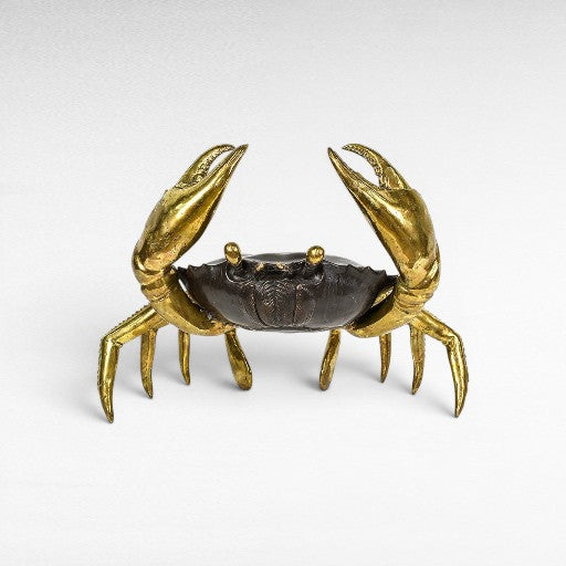 DECORATIVE CRAB BRONZE BLACK & GOLD