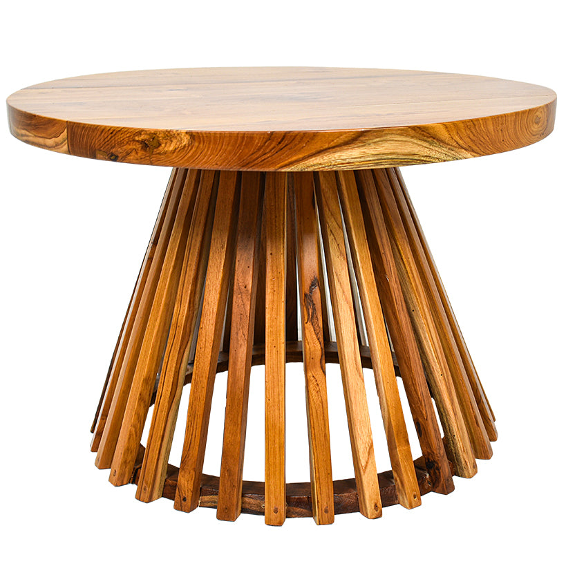 TEAK WOOD NATURAL SIDE TABLE W65 |D65 |H45 CM