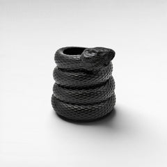 CANDLE HOLDER BLACK - Chora Mykonos