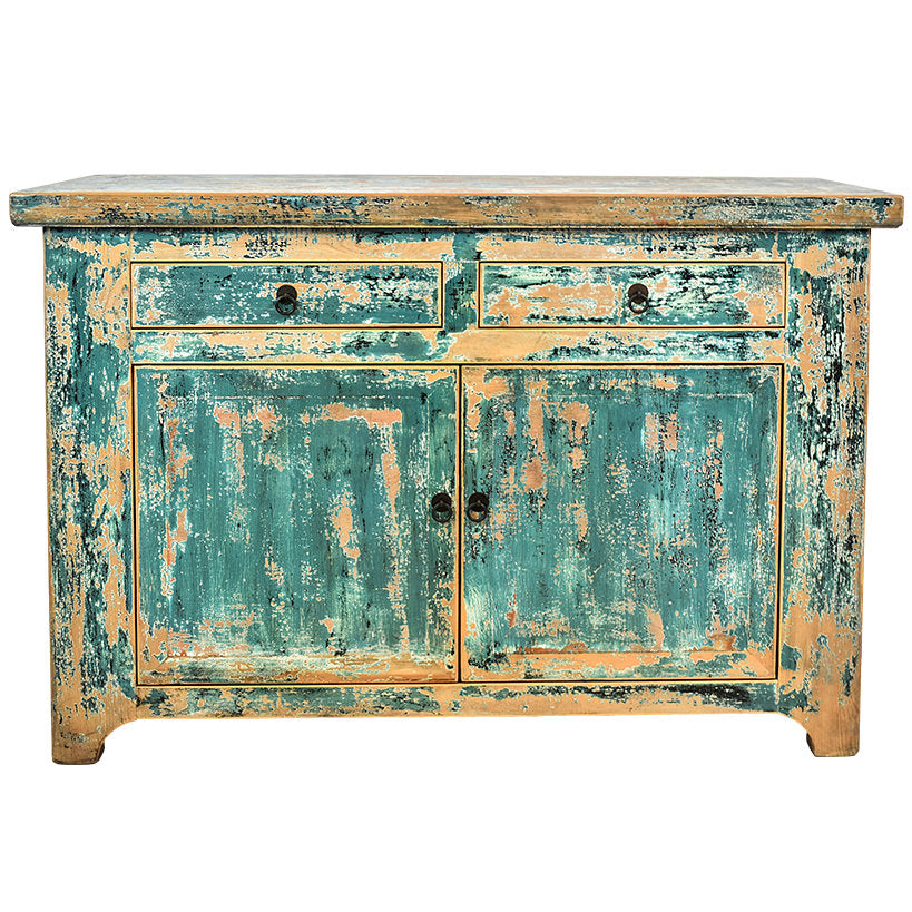 ANTIQUE TURQUOISE BUFFET